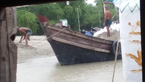 পটুয়াখালীর চর হেয়ার থেকে বালু উত্তোলনের অভিযোগ ইউপি সদস্যের বিরুদ্ধে