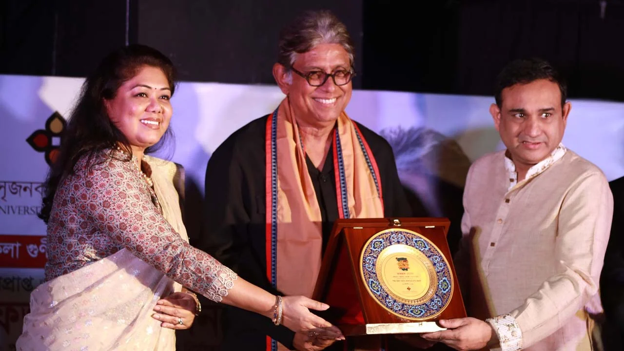 সৃজনকলা গুণীজন সম্মাননা পেলেন বরেণ্য শিল্পী আফজাল হোসেন