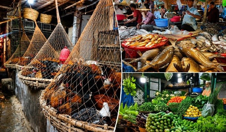 রাজধানীর বাজারে সবজির দামে কিছুটা স্বস্তি, তবে মাছ ও মাংসের চড়া দাম অব্যাহত