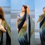 সমুদ্র সৈকতে শাড়িতে নজর কাড়লেন অভিনেত্রী দীঘি
