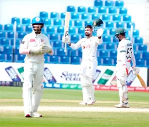 আবুধাবি টেস্টে লিটনের সেঞ্চুরিতে জয়ের পথে বাংলাদেশ