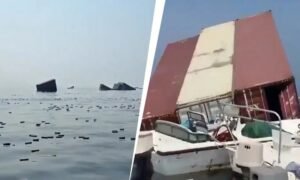 হরমুজ প্রণালিতে জাহাজ ডুবি: সাগরে ভাসছে আইফোন ও পারফিউম