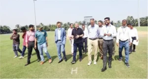 আনভীর ক্রিকেট স্টেডিয়াম পরিদর্শন শেষে বিসিবি প্রতিনিধিদলের সন্তোষ