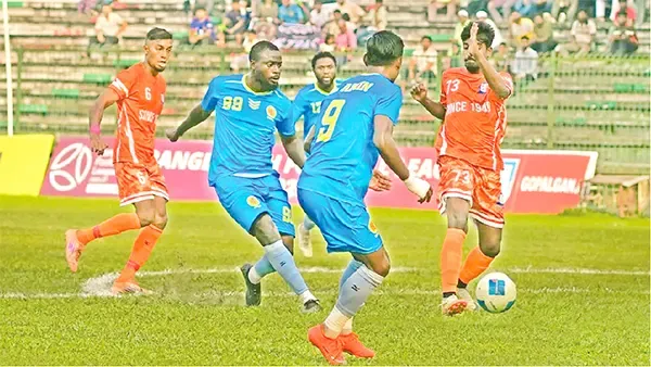 আবাহনীকে হারিয়ে লিগে প্রথম জয় পেল ব্রাদার্স ইউনিয়ন