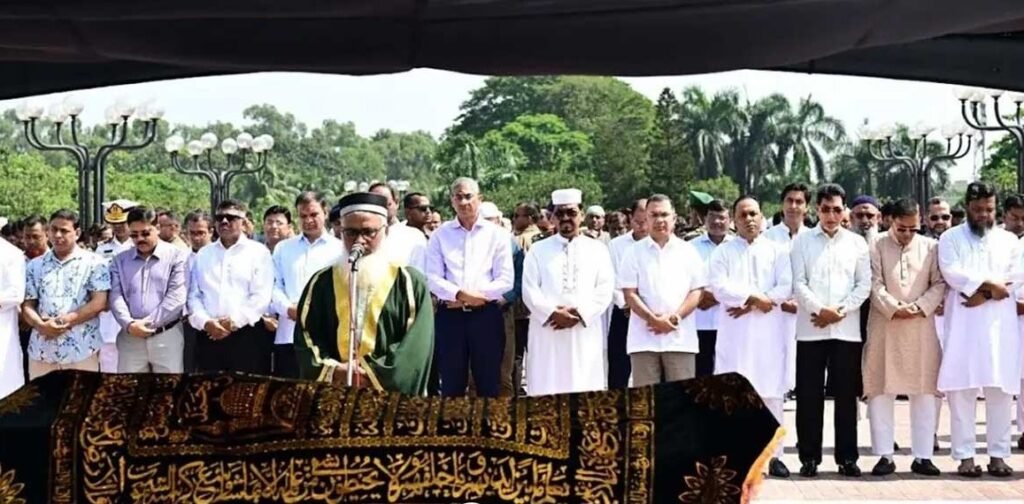 বিএনপি নেতা সালাউদ্দিন আহমেদের জানাজা সম্পন্ন