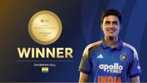 আইসিসির মাসসেরা হওয়ার অনন্য রেকর্ড শুভমান গিলের