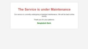 সাইবার সতর্কতায় বাংলাদেশ ব্যাংকের ওয়েবসাইট বন্ধ