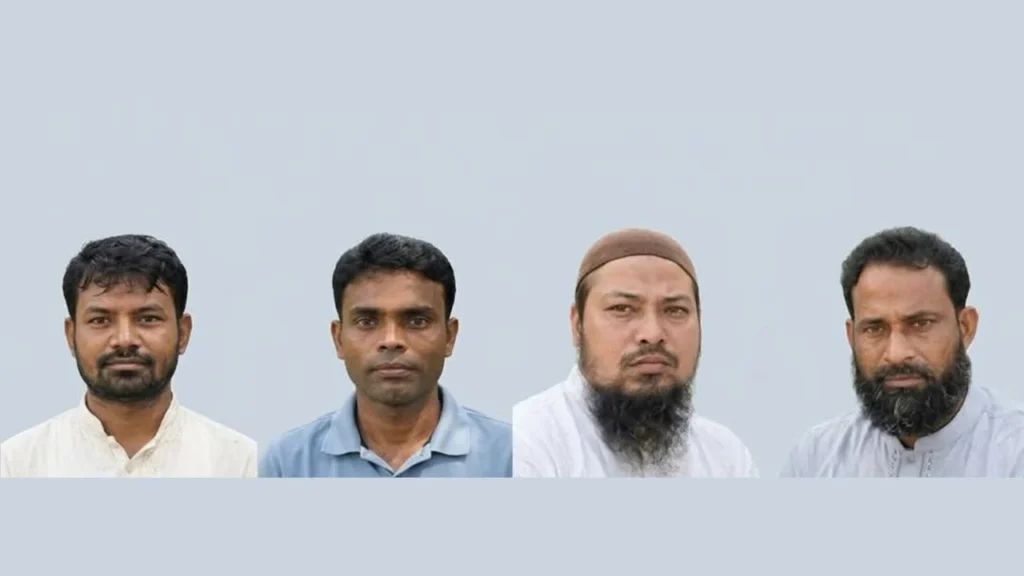 ফরিদগঞ্জে স্বেচ্ছাসেবক দলের চার নেতা গ্রেপ্তার