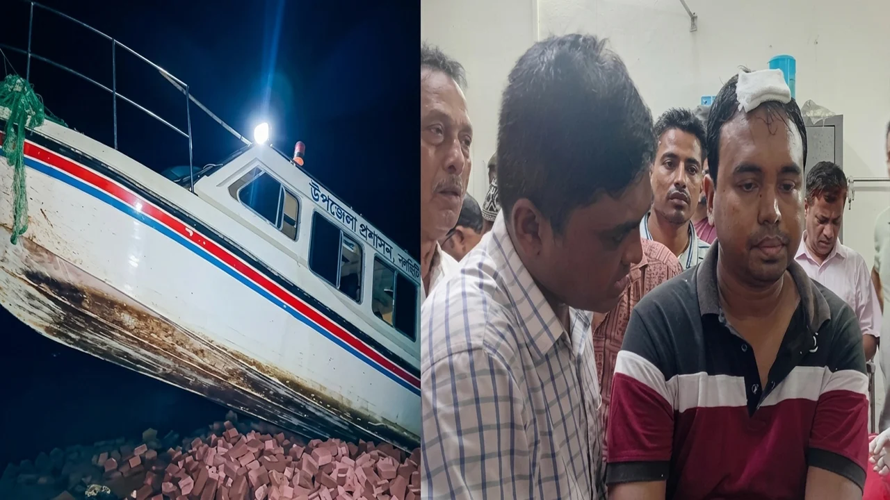 নলছিটিতে স্পিডবোট দুর্ঘটনায় ইউএনওসহ আহত ৮